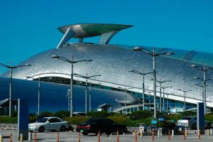 An image of the airport tower at Incheon international airport traffic center