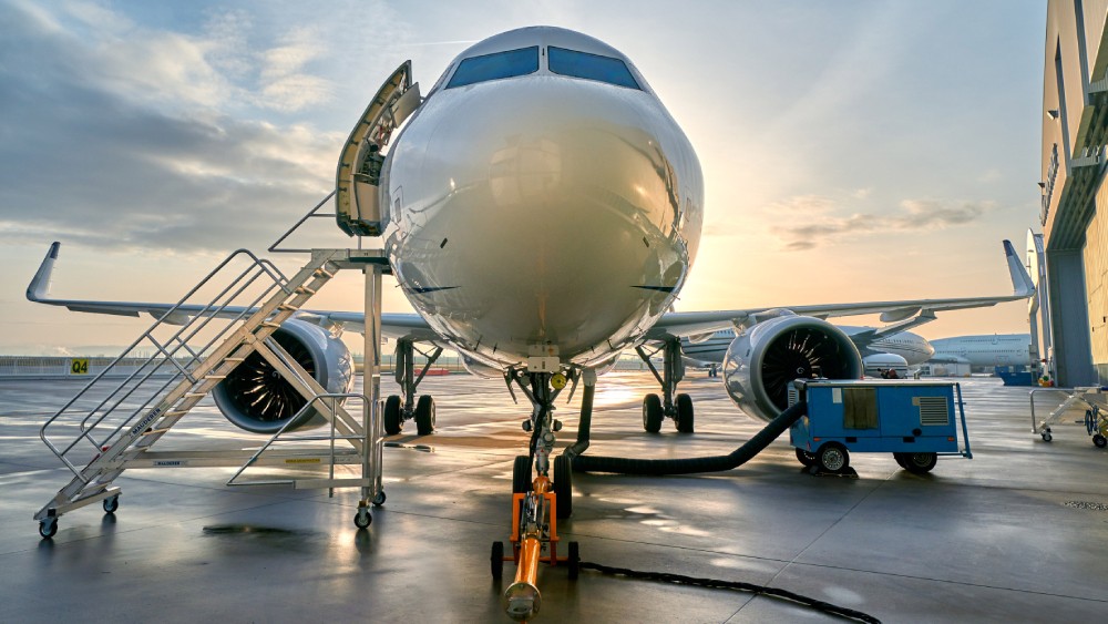 Image of Jet Being Prepped